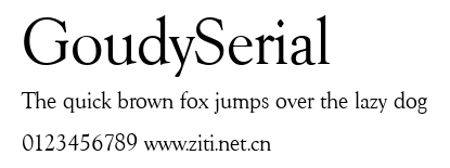 GoudySerial.ttf字體轉換器圖片