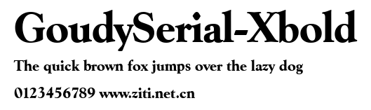 GoudySerial-Xbold.ttf字體轉換器圖片