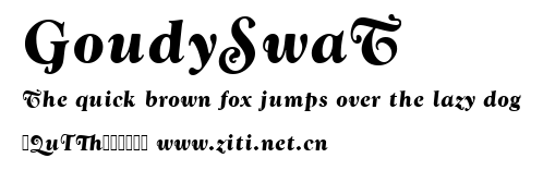 GoudySwaT.ttf字體轉換器圖片