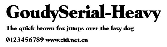 GoudySerial-Heavy.ttf字體轉換器圖片