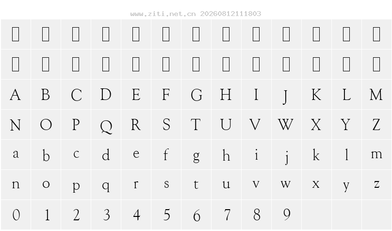 字符映射圖