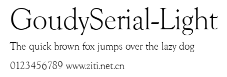 GoudySerial-Light.ttf字體轉換器圖片