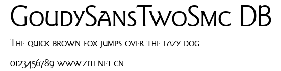 GoudySansTwoSmc DB.ttf字體轉換器圖片