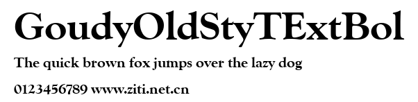 GoudyOldStyTExtBol.ttf字體轉換器圖片