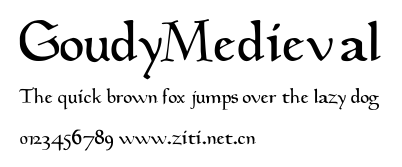 GoudyMedieval.ttf字體轉換器圖片
