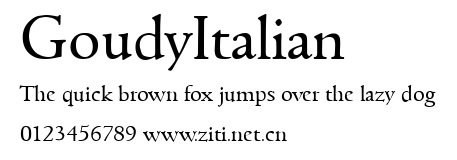 GoudyItalian.ttf字體轉換器圖片
