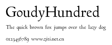 GoudyHundred.ttf字體轉換器圖片