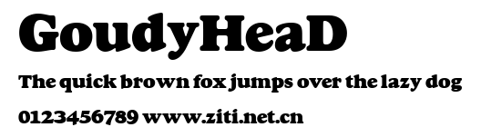 GoudyHeaD.ttf字體轉換器圖片