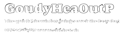 GoudyHeaOutP.ttf字體轉換器圖片