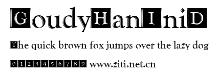 GoudyHanIniD.ttf字體轉換器圖片