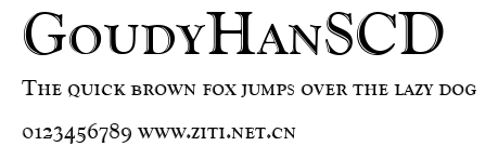 GoudyHanSCD.ttf字體轉換器圖片
