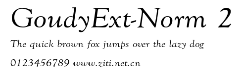 GoudyExt-Norm 2.ttf字體轉換器圖片