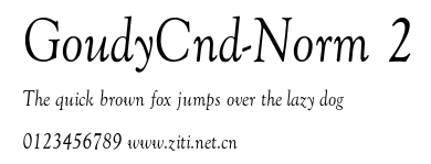 GoudyCnd-Norm 2.ttf字體轉換器圖片