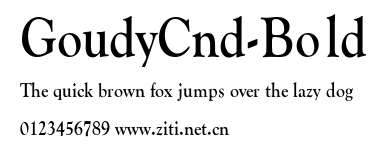 GoudyCnd-Bold.ttf字體轉換器圖片
