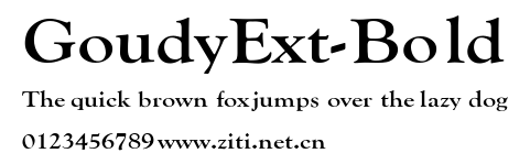 GoudyExt-Bold.ttf字體轉換器圖片