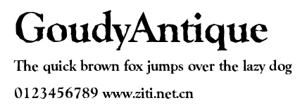 GoudyAntique.ttf字體轉換器圖片