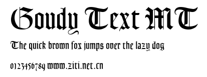 Goudy Text MT.ttf字體轉換器圖片