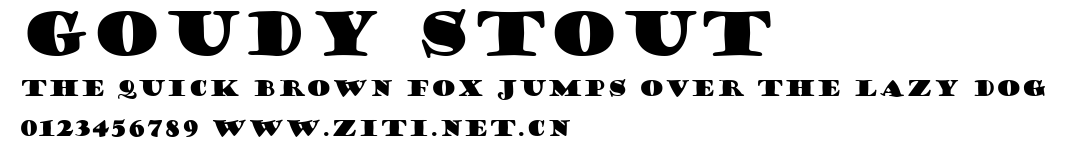 Goudy Stout.ttf字體轉換器圖片