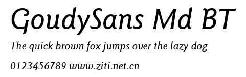 GoudySans Md BT.ttf字體轉換器圖片