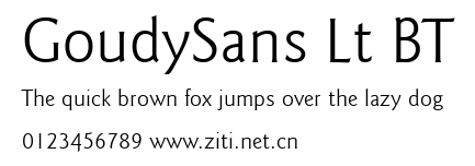GoudySans Lt BT.ttf字體轉換器圖片