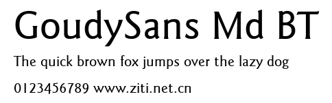 GoudySans Md BT.ttf字體轉換器圖片