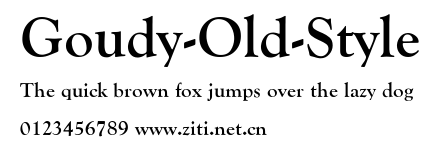 Goudy-Old-Style.ttf字體轉換器圖片