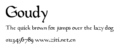 Goudy.ttf字體轉換器圖片