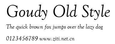 Goudy Old Style.ttf字體轉換器圖片