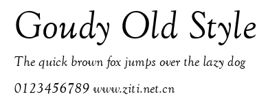 Goudy Old Style.ttf字體轉換器圖片