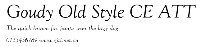 Goudy Old Style CE ATT.ttf字體轉換器圖片