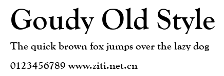 Goudy Old Style.ttf字體轉換器圖片