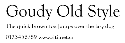 Goudy Old Style.ttf字體轉換器圖片