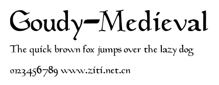 Goudy-Medieval.ttf字體轉換器圖片