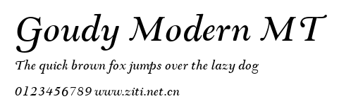 Goudy Modern MT.ttf字體轉換器圖片