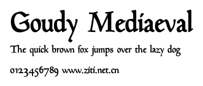 Goudy Mediaeval.ttf字體轉換器圖片
