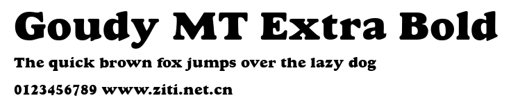 Goudy MT Extra Bold.ttf字體轉換器圖片
