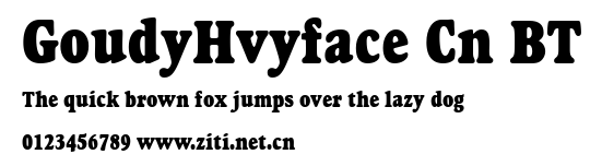 GoudyHvyface Cn BT.ttf字體轉換器圖片