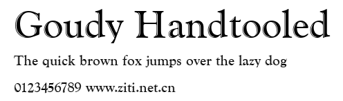 Goudy Handtooled.ttf字體轉換器圖片