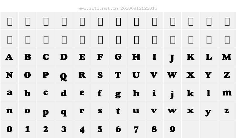 字符映射圖
