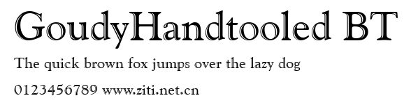 GoudyHandtooled BT.ttf字體轉換器圖片