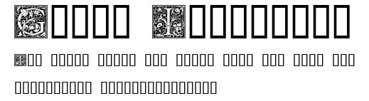 Goudy Initialen.ttf字體轉換器圖片