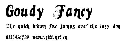 Goudy Fancy.ttf字體轉換器圖片