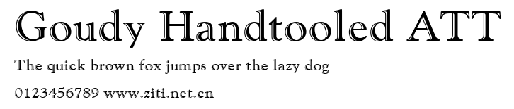 Goudy Handtooled ATT.ttf字體轉換器圖片
