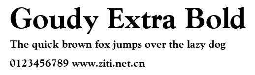 Goudy Extra Bold.ttf字體轉換器圖片