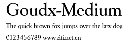 Goudx-Medium.ttf字體轉換器圖片