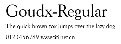 Goudx-Regular.ttf字體轉換器圖片