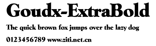 Goudx-ExtraBold.ttf字體轉換器圖片
