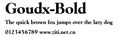 Goudx-Bold.ttf字體轉換器圖片