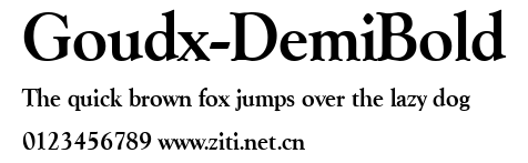 Goudx-DemiBold.ttf字體轉換器圖片