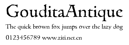 GouditaAntique.ttf字體轉換器圖片